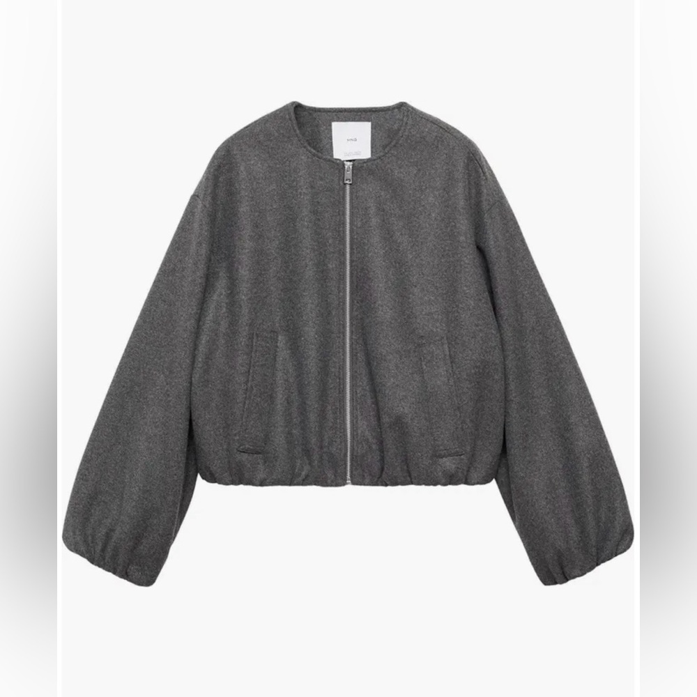 Mango Women’s Gathered Bomber Jacket